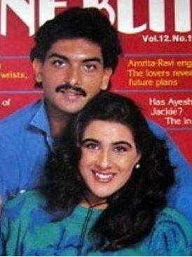 Ravi Shashtri and Amrita Singh