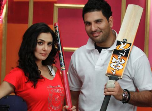 Yuvraj singh with preity Zinta