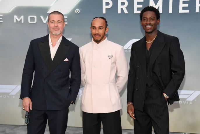 Damson Idris answer on question of beating Lewis Hamilton in Race